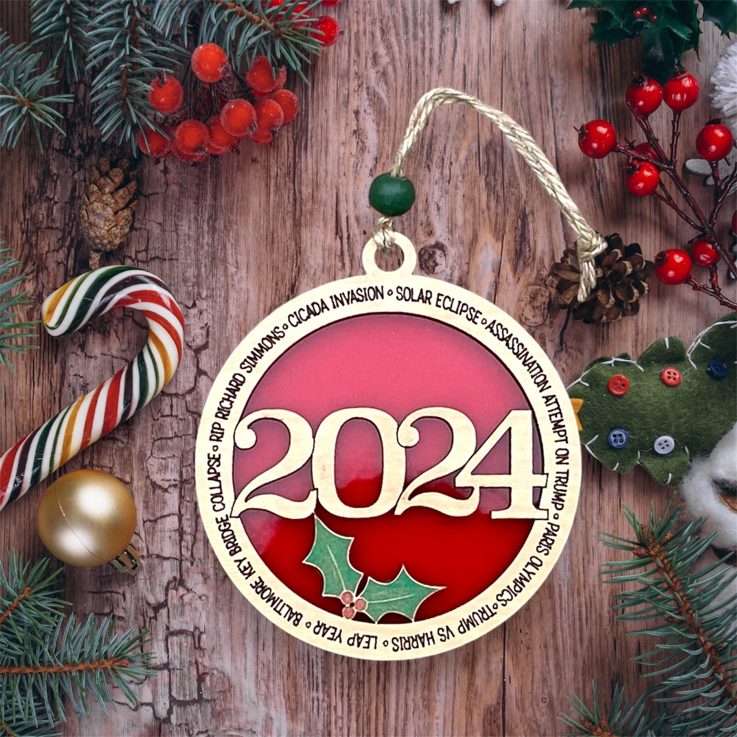 2024 Year in Review Ornament