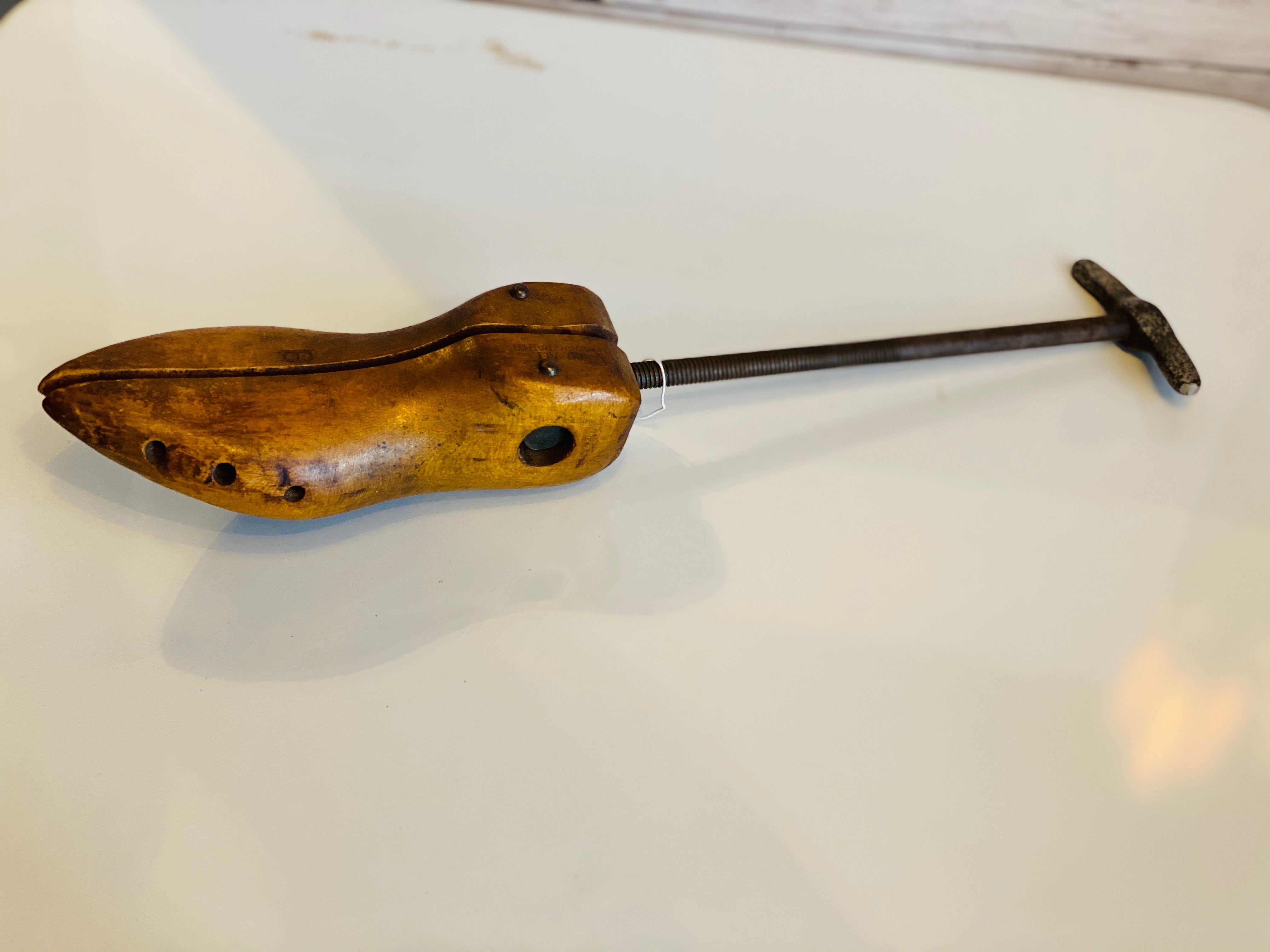 Antique wooden store shoe stretcher